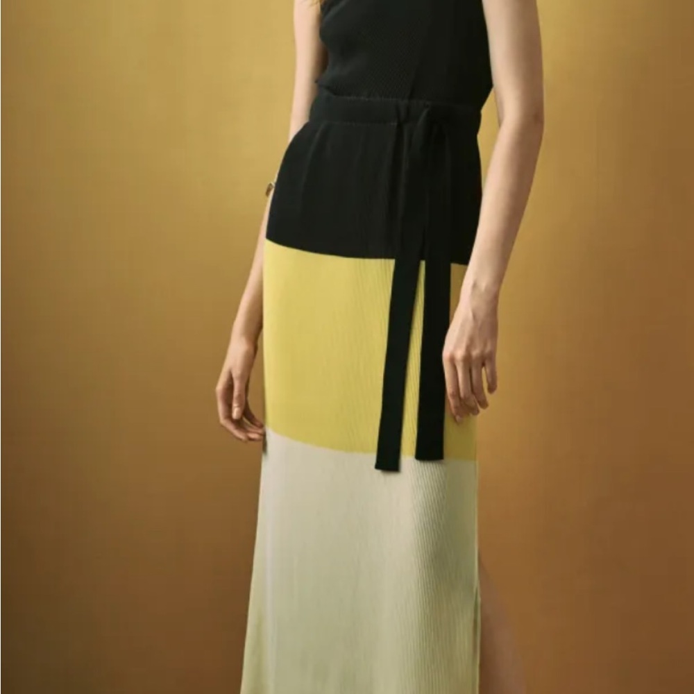 Barneys New York Black and Citrus Dress